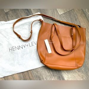 Henny + Liv Vegan Leather 2-in-1 Everyday Tote